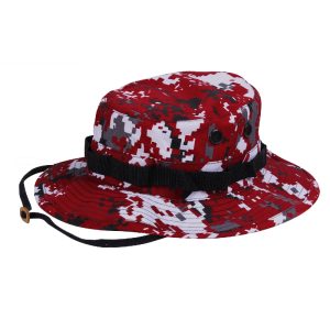 Red Digital Camo Boonie Hat