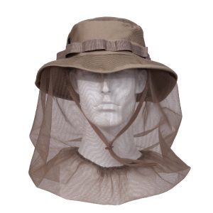 Khaki Boonie Hat With Mosquito Netting