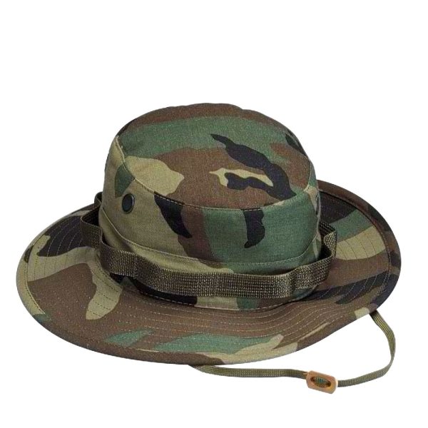 Woodland Camo Camo Boonie Hat