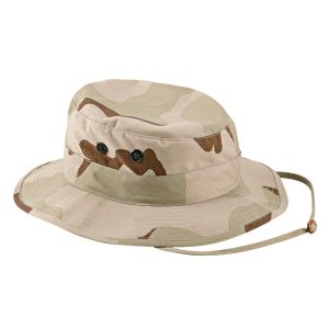 Tri-Color Desert Camo Poly/Cotton Rip-Stop Boonie Hat