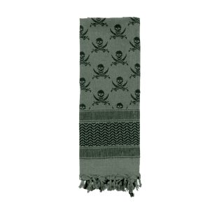 Skulls Shemagh Tactical Desert Scarf - 42 inch x 42 inch