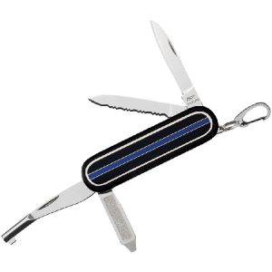 Blue Line Handcuff Key Knife