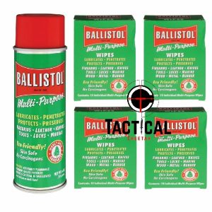 1 Can of 6 oz Spray Gun Cleaning Ballistol Multi-Purpose Wipes ( 40 wipes)