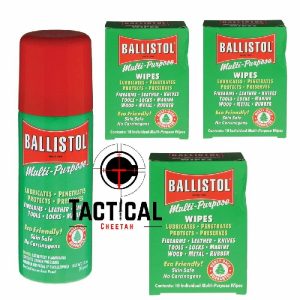 Ballistol -1 Can of 1.5 oz Spray Gun Cleaning Multi-Purpose Wipes (30 wipes)