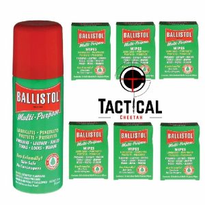Ballistol - 1 Can of 1.5 oz Spray Gun Cleaning Multi-Purpose Wipes (60 wipes)
