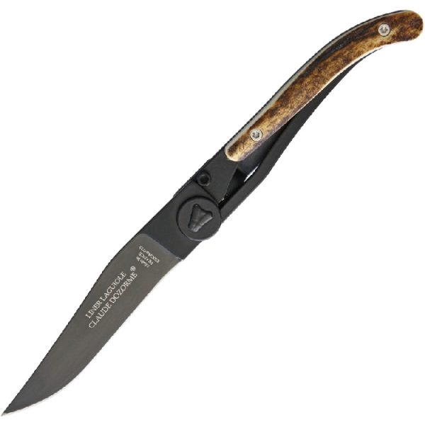 Laguiole Framelock Black Stag