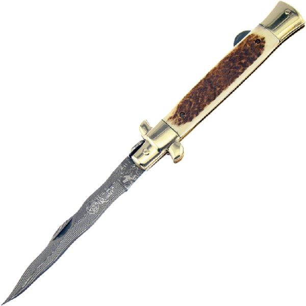 Stiletto Kris Damascus Stag