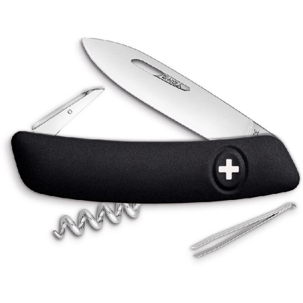 D01 Swiss Pocket Knife Black