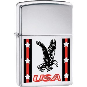 USA Ribbon/Eagle Lighter