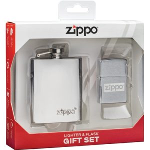 Lighter and Flask Gift Set