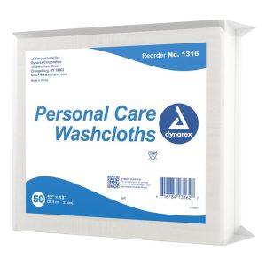 Personal Care Washcloths 12 x 13in. 50 per Pack