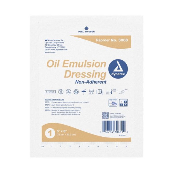 Oil Emulsion Dressing - 3''x8''