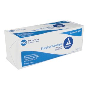 Surgical Gauze Sponge 3''x 3'' 12 Ply