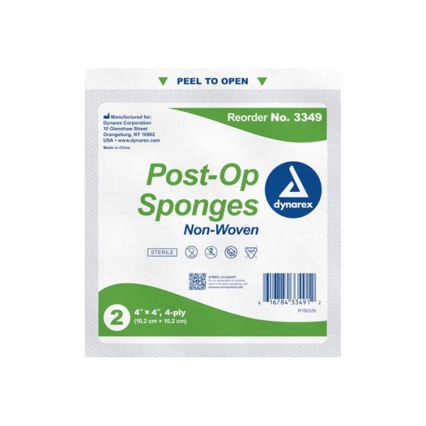 Post-Op Sponge 4 Ply Sterile 2's