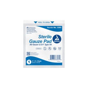 Gauze Pad Sterile 1's 3''x 3'' 12 Ply