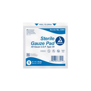 Gauze Pad Sterile 1's 4''x 4'' 12 Ply