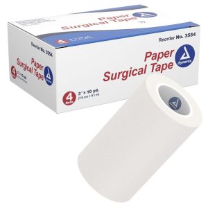 Paper Surgical Tape 3'' x 10 yds. Qty 4 Tapes Rolls