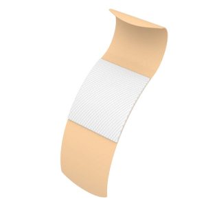 Sheer Plastic Adhesive Bandages  Sterile 3/8'' x 1 1/2''