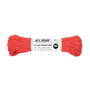 Nylon Paracord Type III 550 LB 100FT - Red