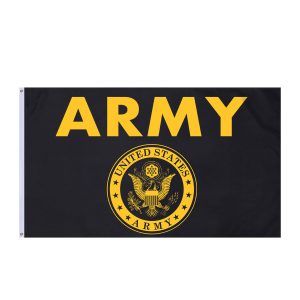 Black & Gold Army Flag