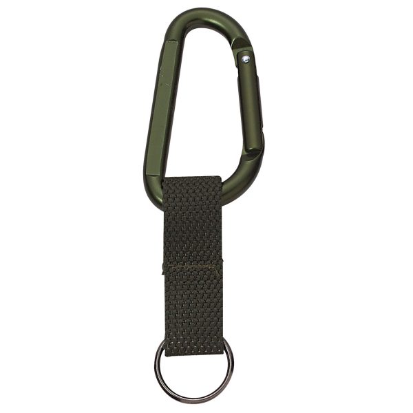 Jumbo 80MM Carabiner With Web Strap Key Ring