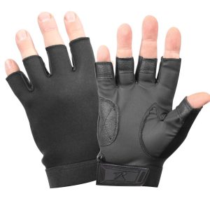 Fingerless Stretch Fabric  Duty Gloves