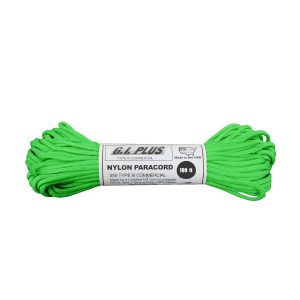Nylon Paracord Type III 550 LB 100FT - Safety Green