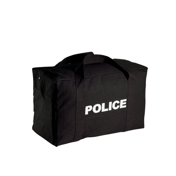 Canvas Large Police Logo Gear Bag