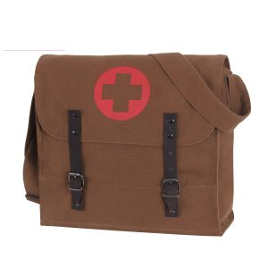 Vintage Medic Bag With Cross