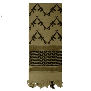 Crossed Rifles Shemagh Tactical Scarf - 42 inch x 42 inch