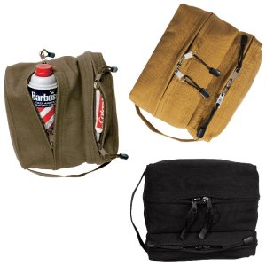 Canvas Dual Compartment Travel Kit Toiletry Bag