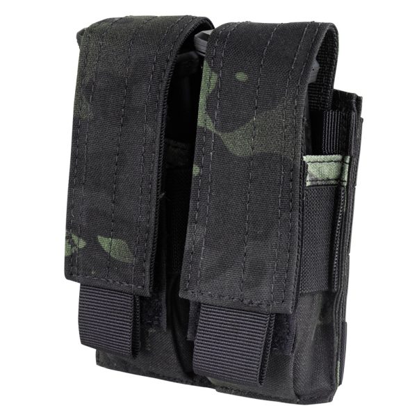 Double Pistol Mag Pouch With Multicam Black