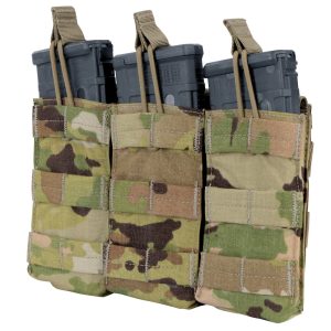 Triple MA/M16 Open Top Mag Pouch With Scopion OCP
