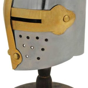Mini Crusader Helmet w/ Stand