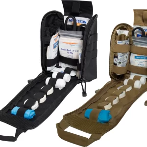 Dual Zipper Fast Action MOLLE Medical Pouch for Emergency Kit